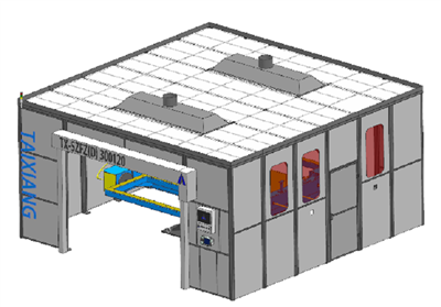 Kolmiakselinen pyörivä kaksiasemainen, käännettävä kompakti työasema